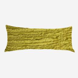 Textured Cotton Bolster Pillow Cover Extra Long Lumbar Cushion - thumbnail 2