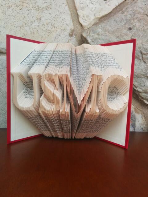 Usmc - Folded Book Art Fully Customizable, Military, Marine - image 1
