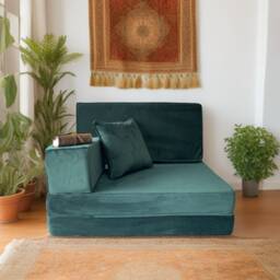 Handmade Velvet Floor Sofa Set - Bohemian Arabic Majlis Seating - thumbnail 1