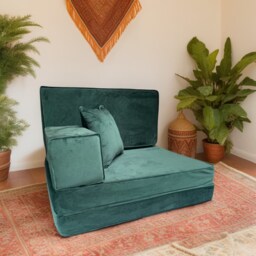 Handmade Velvet Floor Sofa Set - Bohemian Arabic Majlis Seating - thumbnail 3