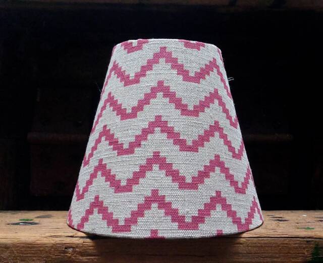 Pure Linen Red Oatmeal Candle Clip Lampshade For Wall Lights Chandeliers - image 1