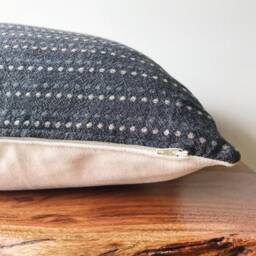 Joel Chiang Mai Pillow Cover - 12 X 24 Lumbar Case Rectangular Boho Decor Tribal Wedding Gift - thumbnail 2