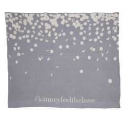 Confetti Wedding Blanket - Personalized Monogram Recycled Cotton Knit - thumbnail 1