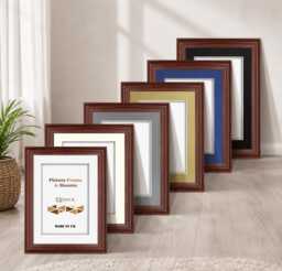 Photo Frame With Mounts - Portrait & Landscape Picture Poster Frames For Gifts Wall Decor Various Sizes Art Home - thumbnail 1