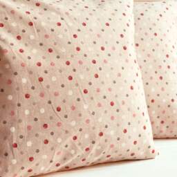 White Polka Dot Decorative Pillow, Throw Pillows, Pillow Neutrals - thumbnail 3