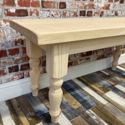Kitchen Bench Sanded/Unfinished & Ready For Painting Staining/Waxing Solid Wood Made From Sustainably Sourced Timber - thumbnail 3