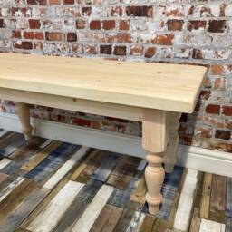 Kitchen Bench Sanded/Unfinished & Ready For Painting Staining/Waxing Solid Wood Made From Sustainably Sourced Timber - thumbnail 2