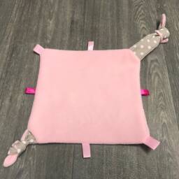"Personalized Baby Comforter With Name ""Butterfly Pink" - thumbnail 4