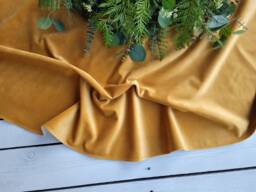 Mustard Tree Skirt, Gold Velvet Christmas Monochrome Skirt