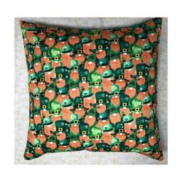 Lucky Irish Leprechaun Designer Cushion Cover Fits An 18 - thumbnail 1