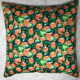 Lucky Irish Leprechaun Designer Cushion Cover Fits An 18 - thumbnail 2