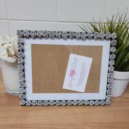 Silver Acrylic Roses Photo Frame 5 X 7 Inches With Border, 6 8 Without Border - thumbnail 2