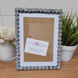 Silver Acrylic Roses Photo Frame 6 X 8 Inches - thumbnail 4