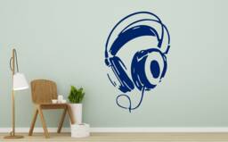 Music Wall Decals Dj Hadphones Decal Vinyl Sticker Home Decor Bedroom Art Chu1231 - thumbnail 1
