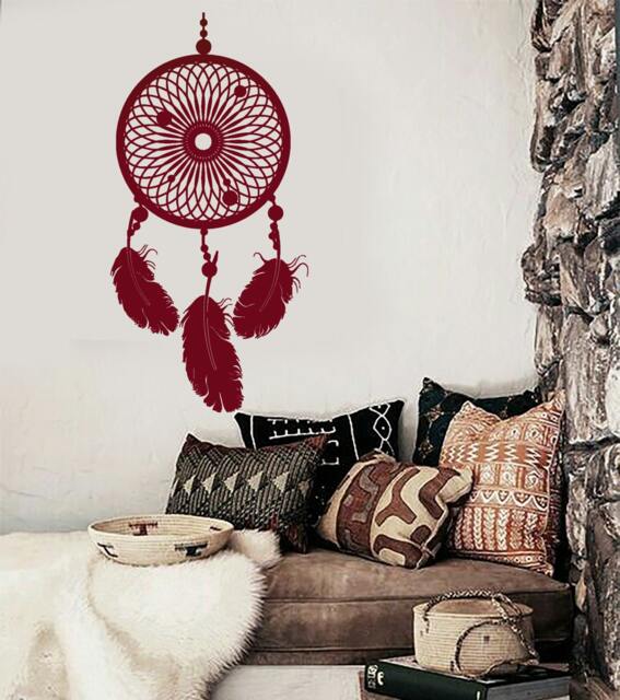 Wall Vinyl Decal Bedroom Decor Dream Catcher Dreamcatcher Lakota Snare Modern Ethnic Home - #1077Dz - image 1