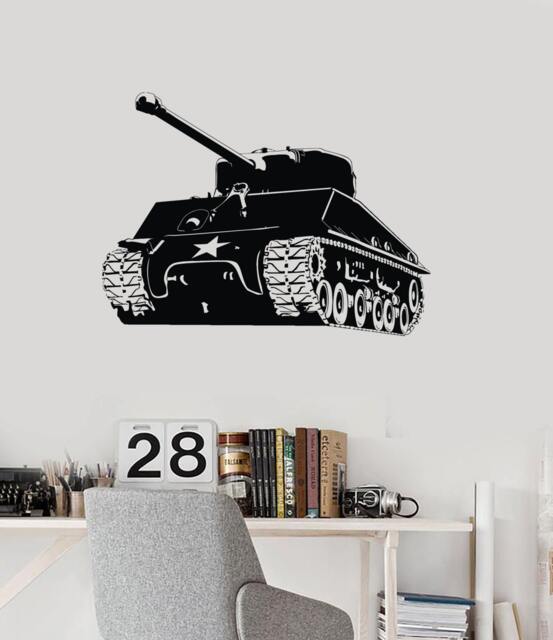 Wall Art Mural Tank Battle Military Army Force Cool Decor 2294Di - image 1