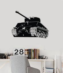Wall Art Mural Tank Battle Military Army Force Cool Decor 2294Di - thumbnail 1