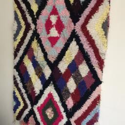 Boucherioute Rug - Berber Atlas Rug, Moroccan Handwoven Vintage Rug /120 X 175 cm/3.93 5.74 Ft Code 300 - thumbnail 4