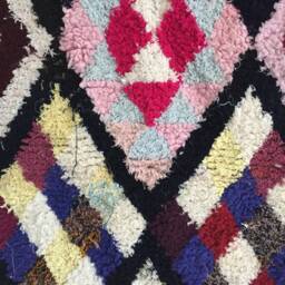 Boucherioute Rug - Berber Atlas Rug, Moroccan Handwoven Vintage Rug /120 X 175 cm/3.93 5.74 Ft Code 300 - thumbnail 2