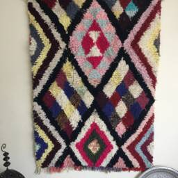 Boucherioute Rug - Berber Atlas Rug, Moroccan Handwoven Vintage Rug /120 X 175 cm/3.93 5.74 Ft Code 300 - thumbnail 3