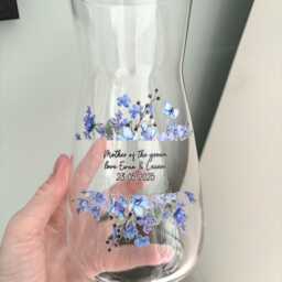 Personalised Mother Of The Groom Vase, Floral Anniversary Gift, Mother Groom Gift - thumbnail 2