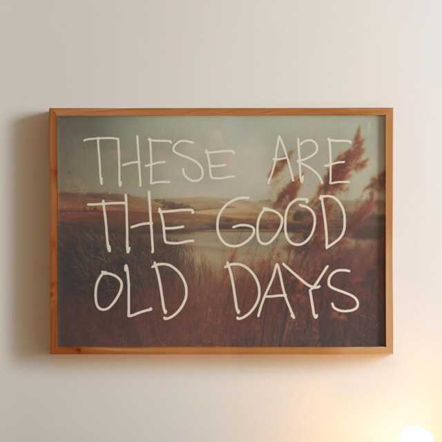 Vintage Style Countryside Print Nostalgic Sepia Tone Wall Art - image 1