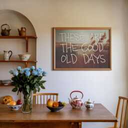 Vintage Style Countryside Print Nostalgic Sepia Tone Wall Art - thumbnail 2
