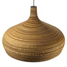 Cardboard Hanging Lamp - Dome 70 - thumbnail 3