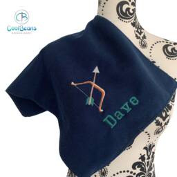 Personalised Archery Microfibre Towel - Choose Size 110cm X30cm 30cm X50cm 70cm X 140cm - thumbnail 4
