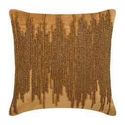 "Velvet Gold Toss Throw Pillow 16""x16" - thumbnail 2