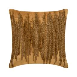 "Velvet Gold Toss Throw Pillow 16""x16" - thumbnail 1