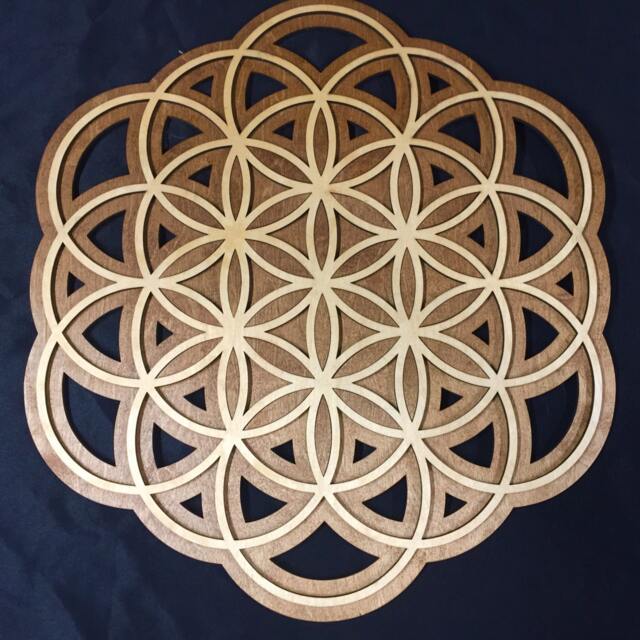 Laser Cut Flower Of Life Wall Art Sacred Geometry Decor - image 1