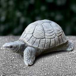Concrete Turtle Statue Outdoor Reptile Sculpture Cement Animal Figurine Stone Decoration Handmade Ornament Lover Gift Yard Art - thumbnail 2