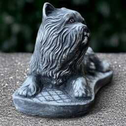 Unique Yorkie Statue Concrete Westie Dog Sculpture Cement Figure Memorial Ornament Handmade Decor Lover Gift Yard Art - thumbnail 4