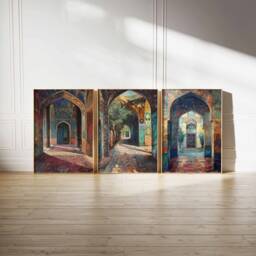 Set Of 3 Tehran Posters, Iranian Travel Prints, Art, Islamic Wall Decor, Muslim Gift, Gift - thumbnail 2