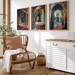 Set Of 3 Tehran Posters, Iranian Travel Prints, Art, Islamic Wall Decor, Muslim Gift, Gift - thumbnail 3