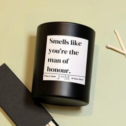 Man Of Honour Candle Gift. Bridesman Gift Set. Proposal. Candle For Him. Bridesmaid Him - thumbnail 2