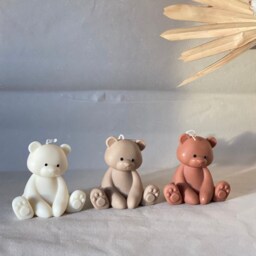 Teddy Bear Soy Candle - Scented, Vegan Valentine's Gift - thumbnail 2