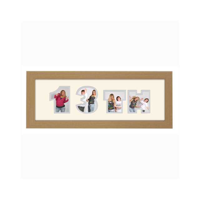 "13Th Photo Frame Birthday Number Special Gift Word 6""x4" - image 1