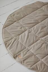 "Baby Velvet Play Mat ""Beige" - thumbnail 1