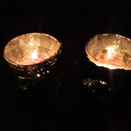 steampunk Candle Holders, Goth Mixed Media Tealight Holder, Set Of 2 - thumbnail 4