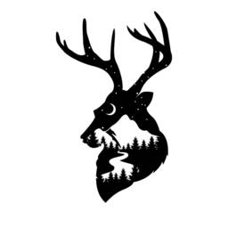 Starry Sky Deer Vinyl Decal Calming Car/Laptop Sticker - thumbnail 2