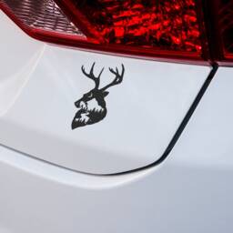 Starry Sky Deer Vinyl Decal Calming Car/Laptop Sticker - thumbnail 3