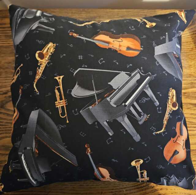 Musical Instruments Pillow Cover, 14 X Decorative Cover - image 1