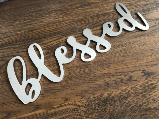 Farmhouse Decor Metal Letters Gallery Wall Decor, Words Signs, Word Art Custom Sign - image 1