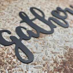 Farmhouse Decor Metal Letters Gallery Wall Decor, Words Signs, Word Art Custom Sign - thumbnail 4