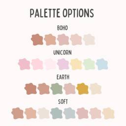 Set Of 3, Unicorn Prints, Personalised, Various Colours, A5 A4 A3 A2 A1, Girls, Nursery Decor, Wall Art, Boho, Theme - thumbnail 2