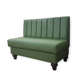 Leaf Faux Leather Modular Fluted Banquette Fitted Bench Booth Seating - Cafe, Kitchen, Bar Kitchen Seating Conservatory Furniture , Home Bar - thumbnail 2
