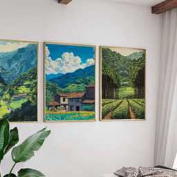 Set Of 3 Taiwan Posters, Travel Prints, Wall Art, Decor, Photography, Art Set, Prints - thumbnail 3