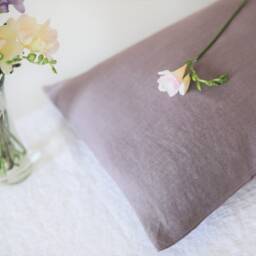 Royal Blue - Cobalt Linen Pillow Case, Royal Bedroom Cover, Sham For Bed in Euro, Standard, Queen, King Sizes - thumbnail 4